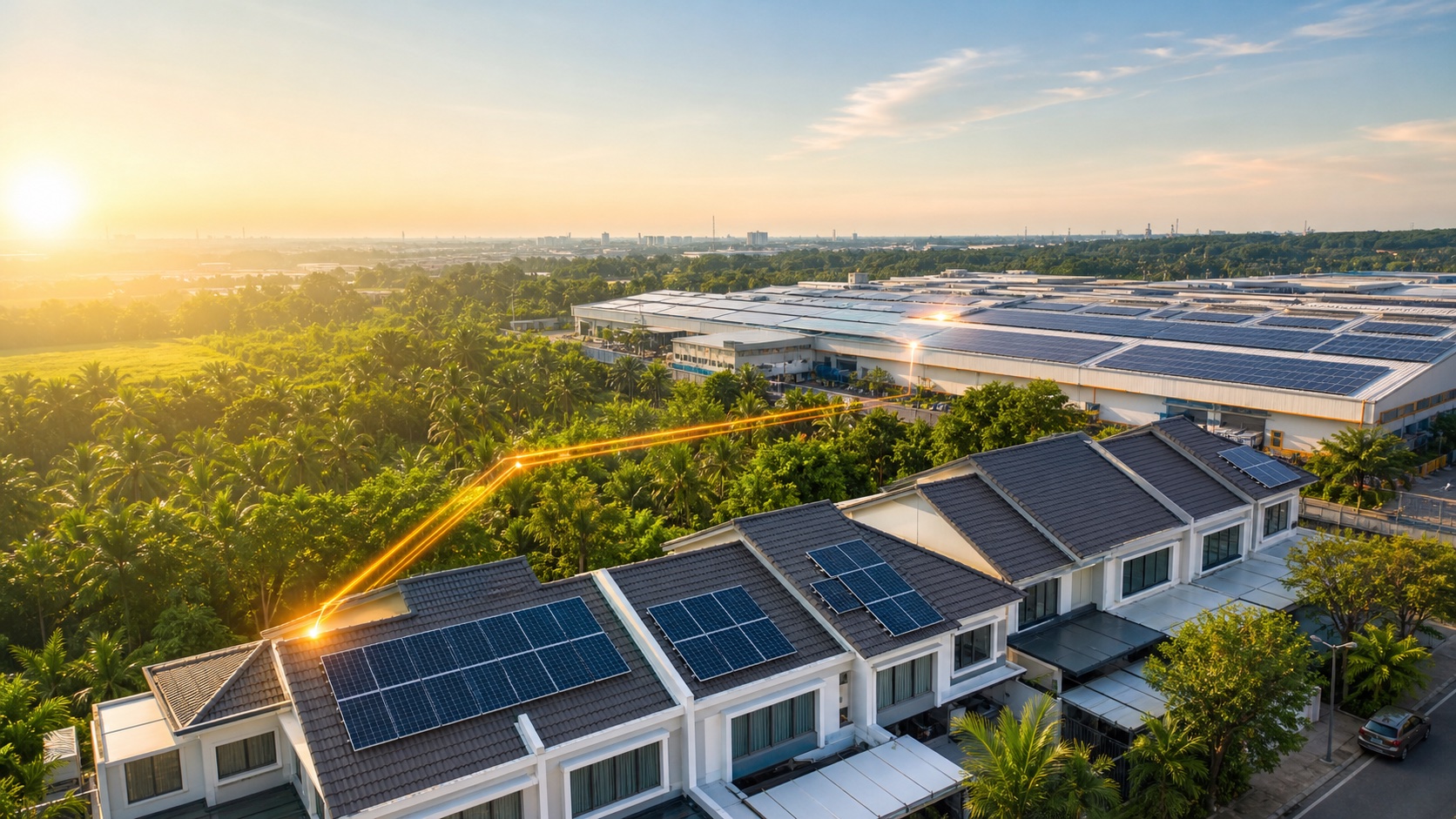 Solar panels serving Malaysian homes and businesses